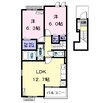 太陽 2LDKの間取り