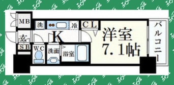 間取図 プレサンス久屋大通公園セラフィ