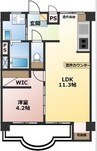 名古屋市営地下鉄鶴舞線/上小田井駅 徒歩24分 2階 築51年 1LDKの間取り