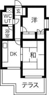 名古屋市営地下鉄東山線/中村公園駅 徒歩10分 1階 築37年 2DKの間取り