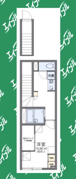 間取り図 レオパレス地領
