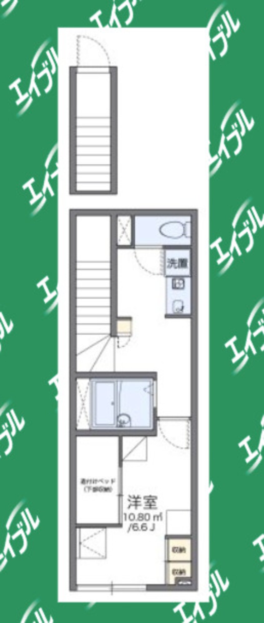 間取図 レオパレス地領