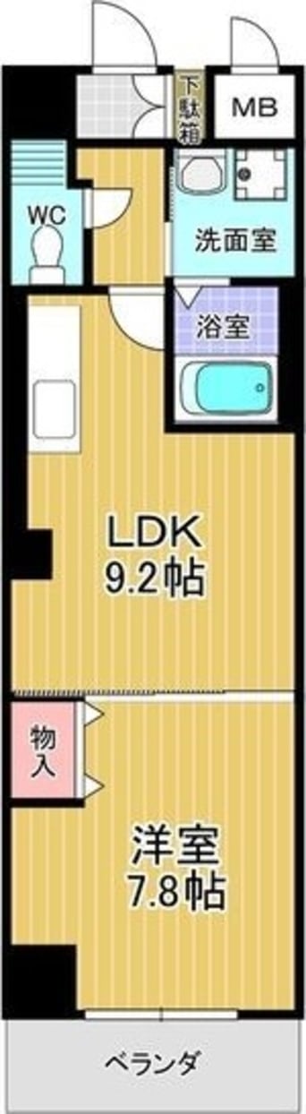 間取図 名古屋市営地下鉄桜通線/瑞穂区役所駅 徒歩6分 1階 築18年