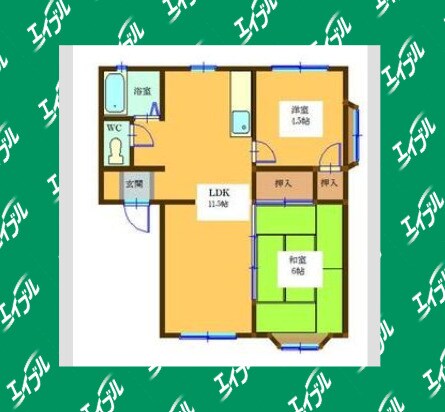 間取り図 エクセルグリーン