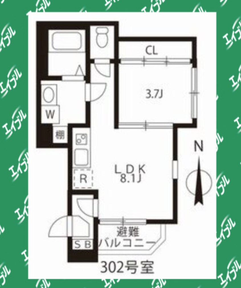 間取図 ハーモニーテラス河岸町