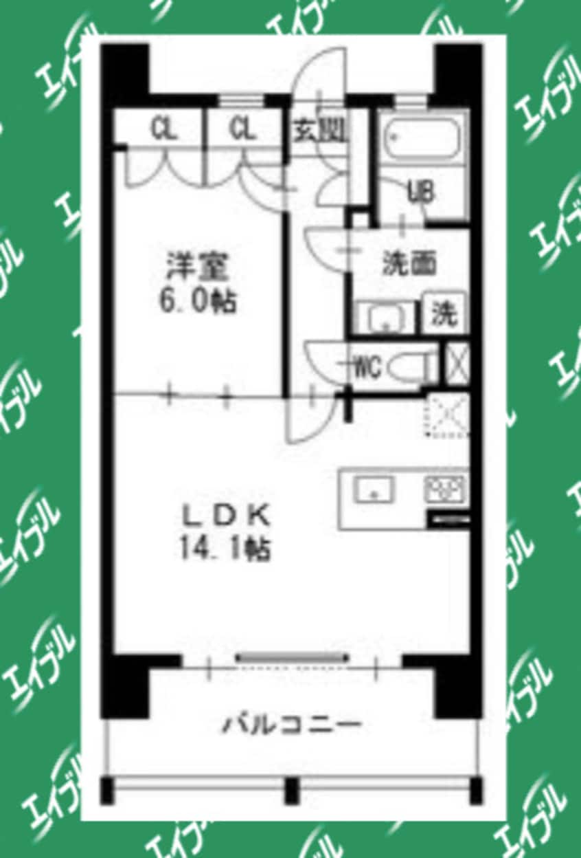 間取図 名古屋市営地下鉄名城線/上前津駅 徒歩10分 14階 築10年