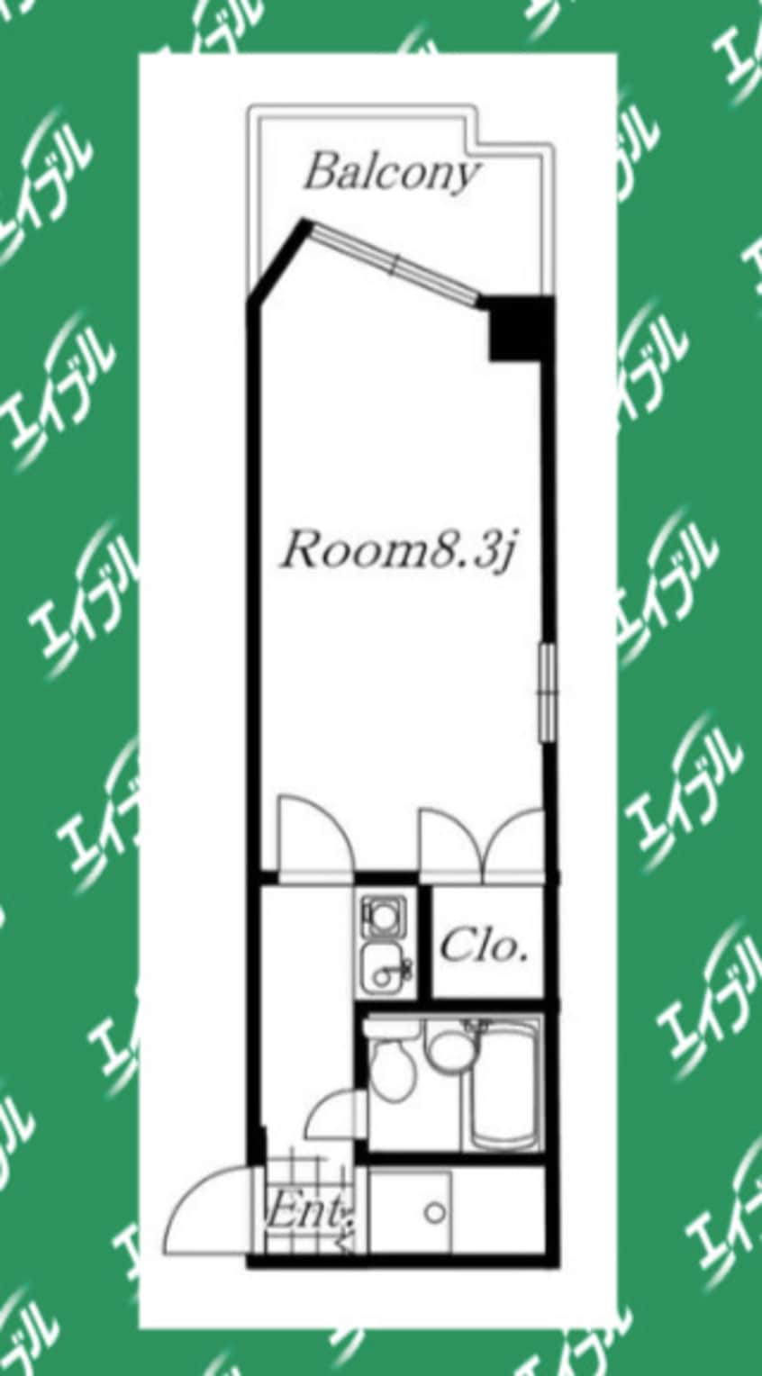 間取図 名古屋市営地下鉄名城線/東別院駅 徒歩6分 1階 築37年