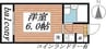名古屋市営地下鉄名城線/新瑞橋駅 徒歩8分 4階 築36年 1Rの間取り