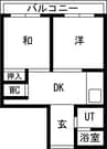 名古屋市営地下鉄東山線/中村公園駅 徒歩5分 5階 築37年 2DKの間取り
