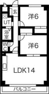 名古屋市営地下鉄東山線/中村公園駅 徒歩18分 4階 築23年 2LDKの間取り