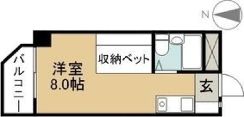 間取図 名古屋市営地下鉄名城線/新瑞橋駅 徒歩3分 3階 築35年