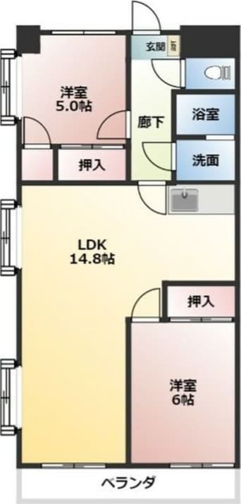 間取図 名古屋市営地下鉄東山線/中村公園駅 徒歩20分 3階 築28年