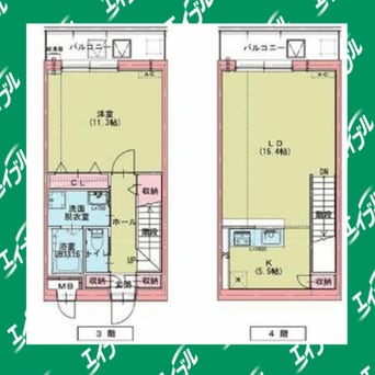 間取図 ドゥナーレ名駅西