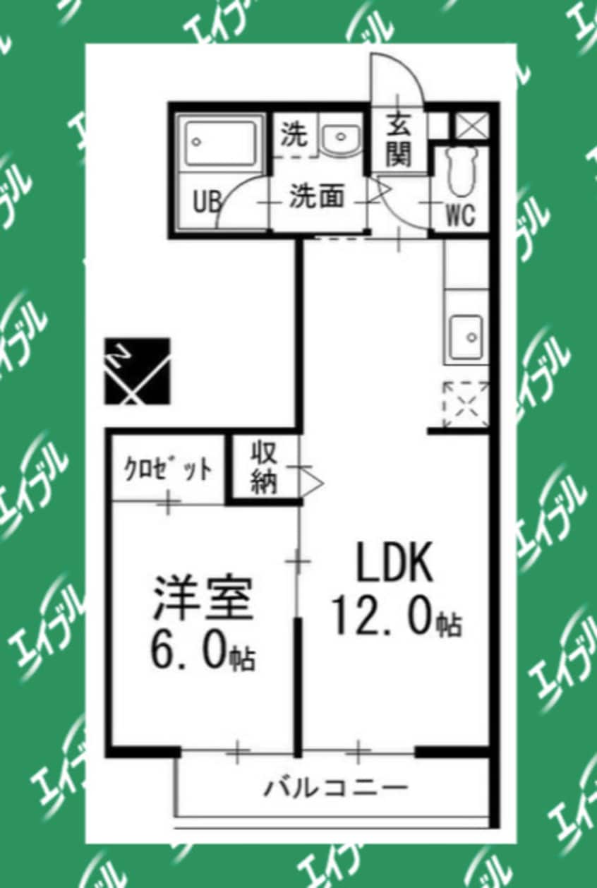 間取図 ベルガーデン伊織