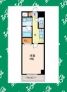 プランドール浅間町 1Kの間取り