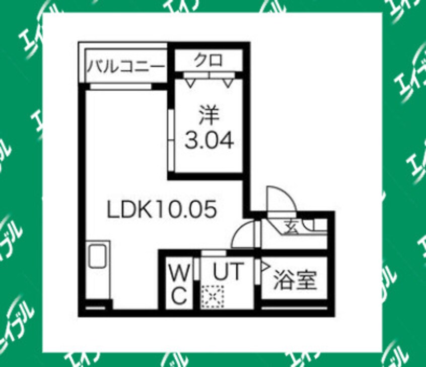 間取図 Jack funairiⅡ