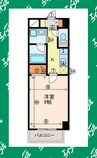 プランドール浅間町 1Kの間取り