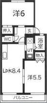 名古屋臨海高速鉄道<あおなみ線>/南荒子駅 徒歩11分 2階 築28年 2LDKの間取り