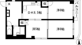 間取図 名古屋市営地下鉄東山線/高畑駅 徒歩1分 5階 築36年
