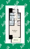 S-RESIDENCE尾頭橋clarity 1Kの間取り