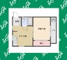 ユーロハイツ川名 1DKの間取り