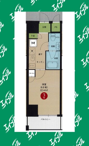 間取図 中央本線<中央西線>/名古屋駅 徒歩10分 7階 築13年