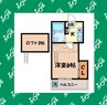 ACT川名 1Kの間取り