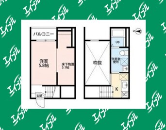 間取図 プレミア中島