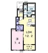 クラヴィーアⅤ 1LDKの間取り