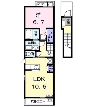 間取図 ラフレシールⅡ