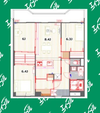 間取図 ふぁみーゆ月見坂