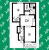 カリーノ　A・B 2DKの間取り