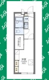 レオパレス東海中央 1Kの間取り