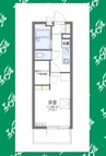 レオパレス丸根 1Kの間取り