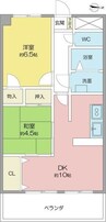 名古屋市営地下鉄名城線/黒川駅 徒歩4分 4階 築27年 2LDKの間取り