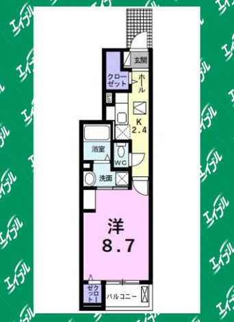 間取図 ベル　ブリーズ　イースト