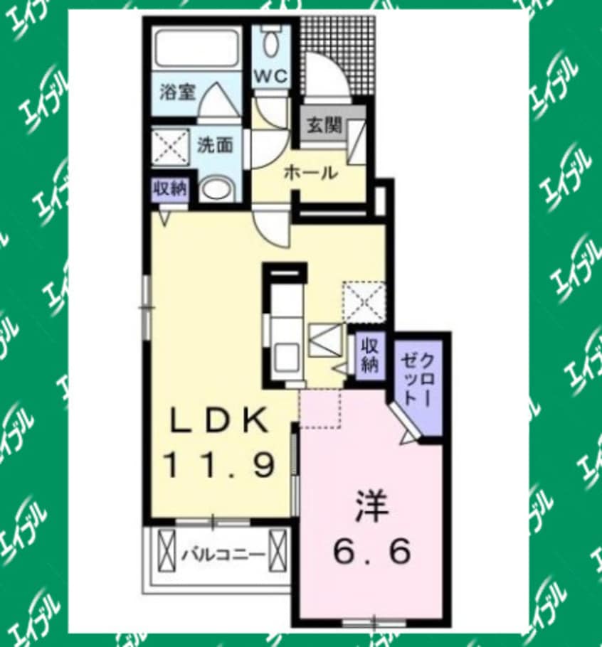 間取図 レガーロ　ノースⅠ