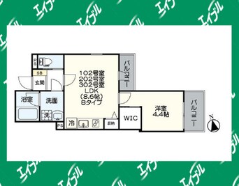 間取図 ベネフィス港楽