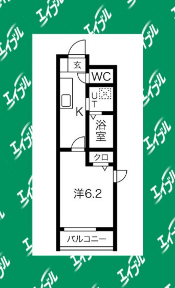間取図 関西本線（東海）/八田駅 徒歩2分 2階 築2年