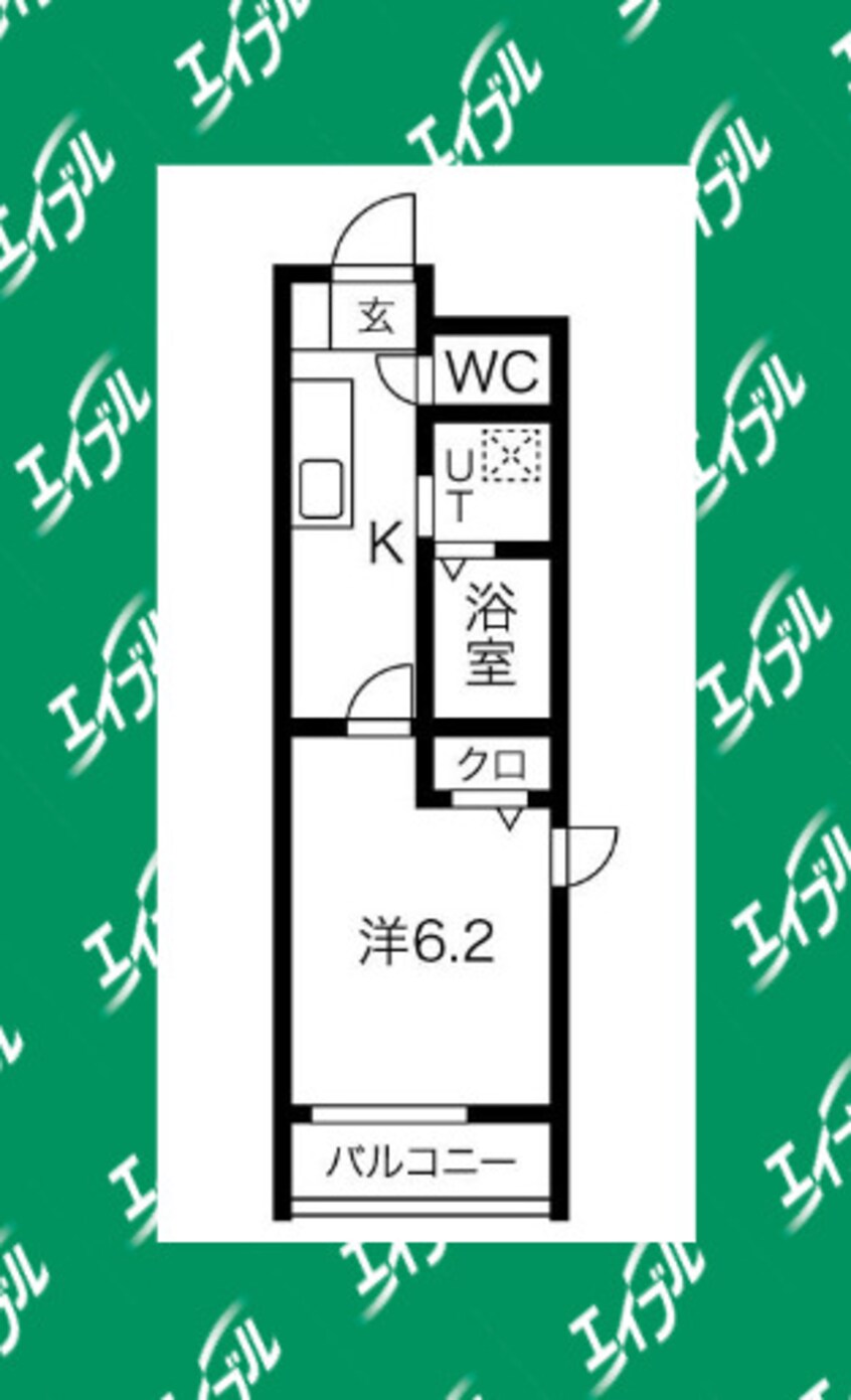 間取図 関西本線（東海）/八田駅 徒歩2分 2階 築2年