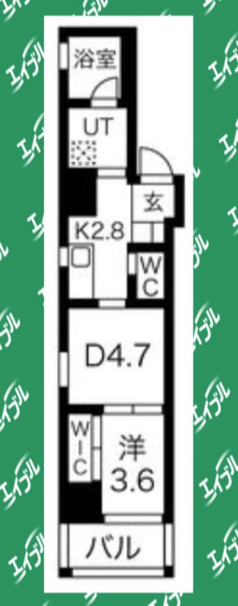 間取図 AZUR YABACHO