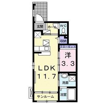間取図 アロッジオセレノ