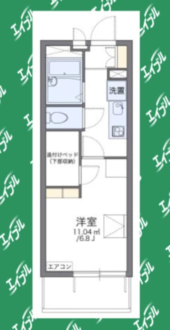 間取図 レオパレスカーサ　みずほ