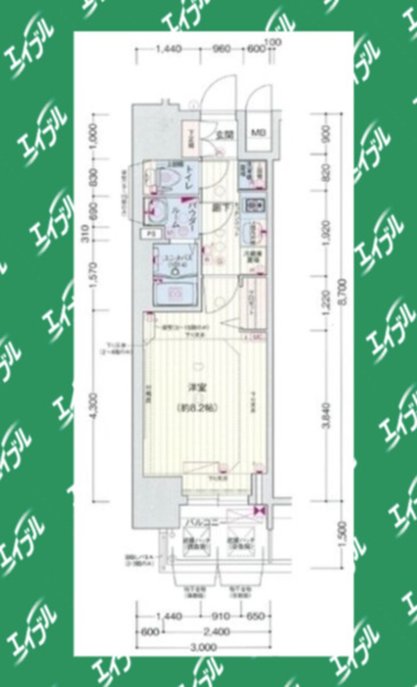 間取図 プレサンス丸の内アデル