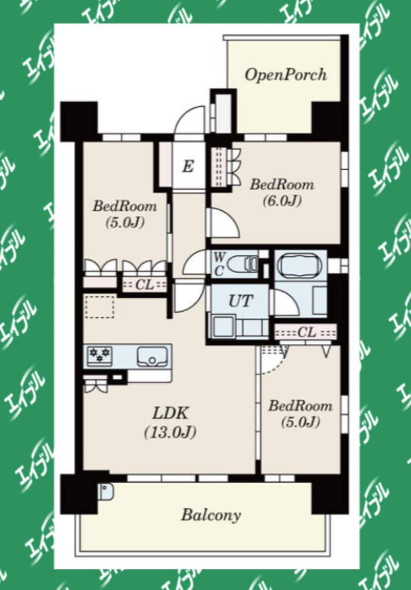間取図 Alivis金山East