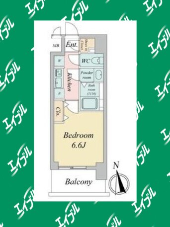 間取図 名古屋市営地下鉄桜通線/吹上駅 徒歩9分 15階 築2年
