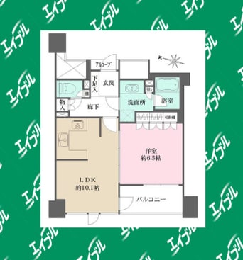 間取図 名古屋市営地下鉄名城線/久屋大通駅 徒歩4分 8階 築21年