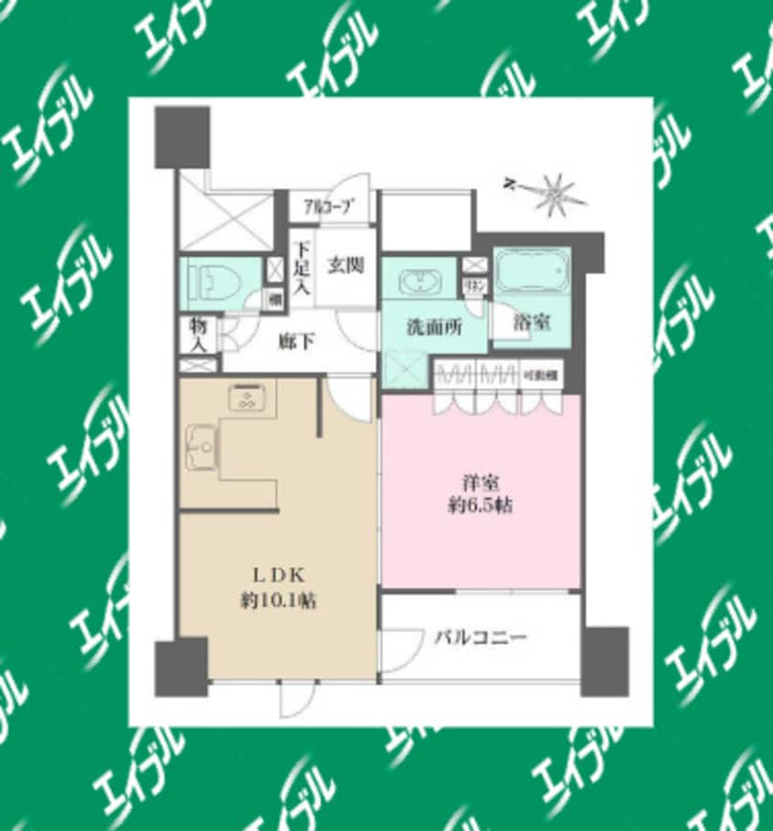 間取図 名古屋市営地下鉄名城線/久屋大通駅 徒歩4分 8階 築21年