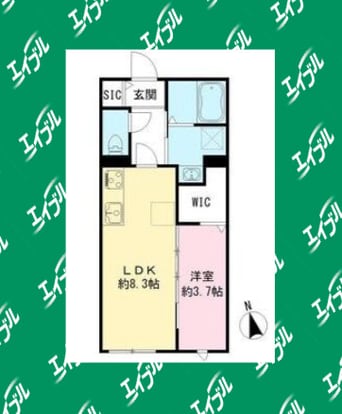 間取図 名古屋市営地下鉄東山線/高畑駅 徒歩3分 1階 築3年