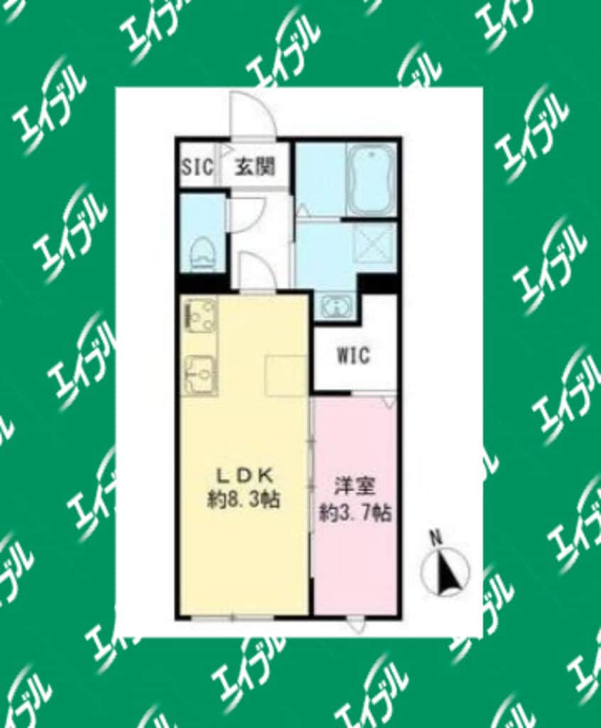 間取図 名古屋市営地下鉄東山線/高畑駅 徒歩3分 1階 築3年